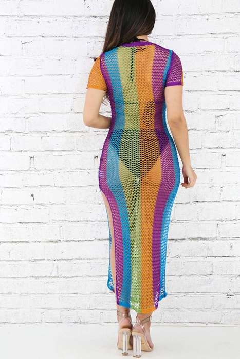 COVERUP/BEACH COVER UP/SWIMWEAR COVER UP/COLORFUL BEACH DRESS COVER UP
