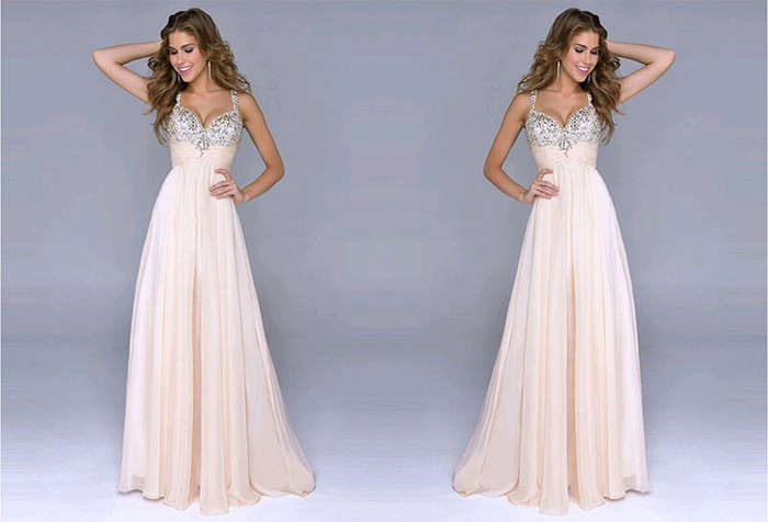 EVENING DRESS/EVENING DRESSES/SEQUINED EVENING DRESS/PINK EVENING DRESS