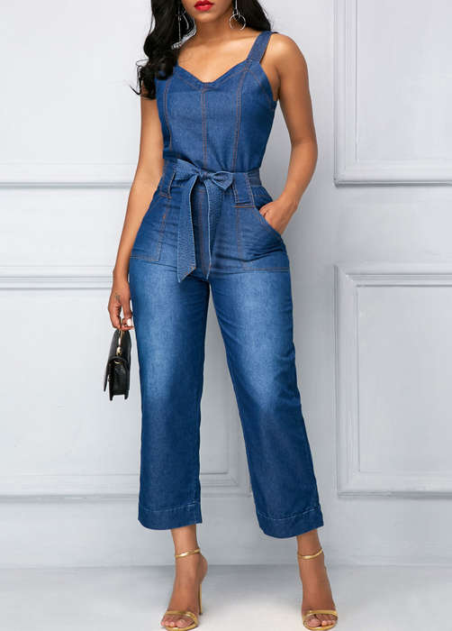 Womens Denim Jumpsuit