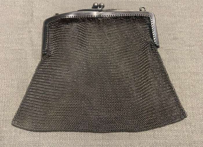 Victorian Silver Money bag & purse