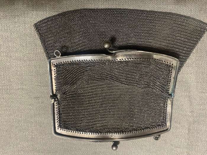 Victorian Silver Money bag & purse