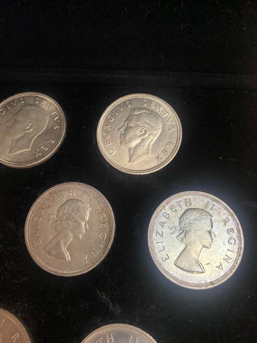 South Africa 5 Shilling SET. 1947 - 1964