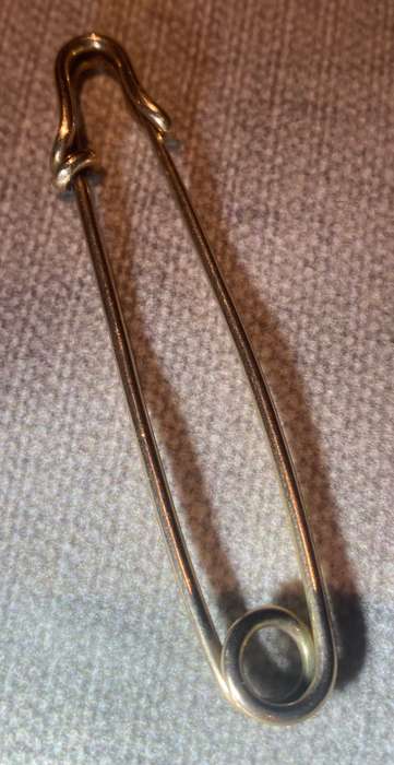 Antique Gold Safety-pin (Nappy-pin)