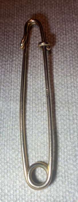 Antique Gold Safety-pin (Nappy-pin)