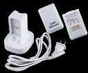 Quick Play Charge Kit Charger + 2 Battery for Xbox 360