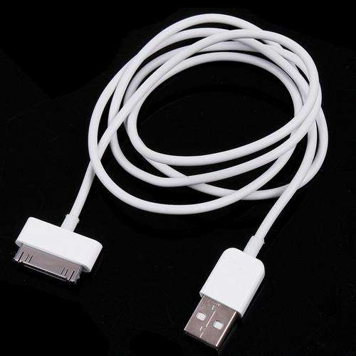 2 in 1 USB Data Charging Cable for Apple iPhone 4 3G 3GS iPod White