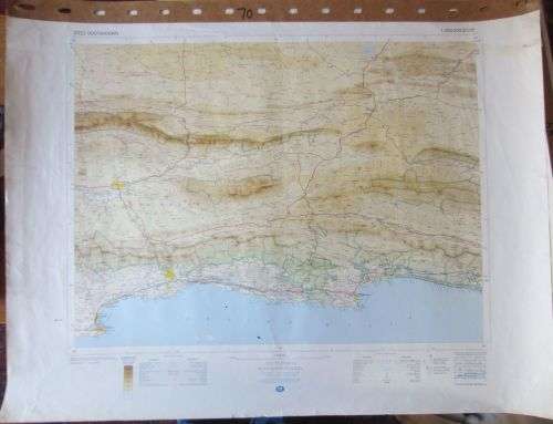 Trig Survey Map of Port Elizabeth 3324 - Scale 1:250 000 - 1983