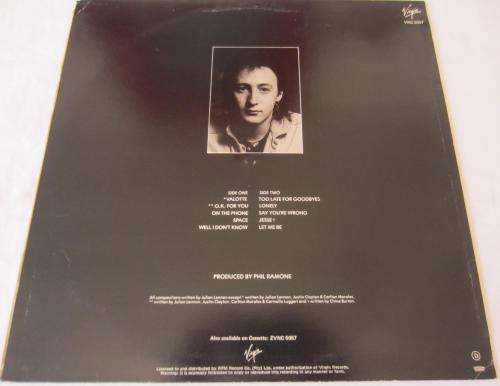 JULIAN LENNON - Valotte - 1984 - Vinyl LP Record - NM / VG+