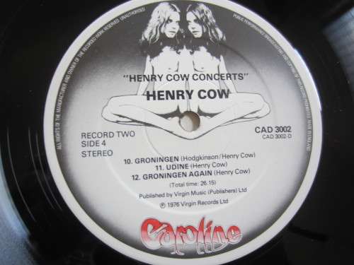 HENRY COW - Concerts - Double LP - 1976 - CAD 3002 - Vinyl LP Record - VG / VG+