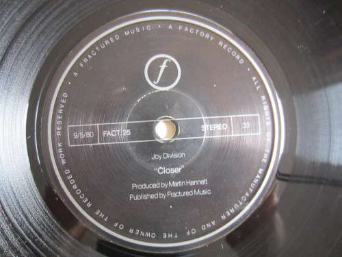JOY DIVISION - Closer - 1980 - Vinyl LP Record - VG / G+