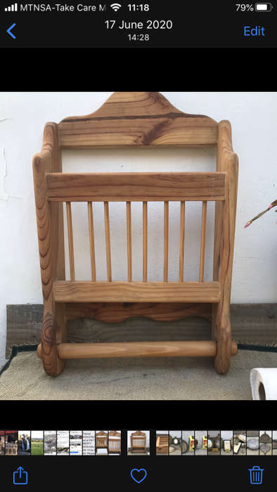 WOODEN BOOK RACK