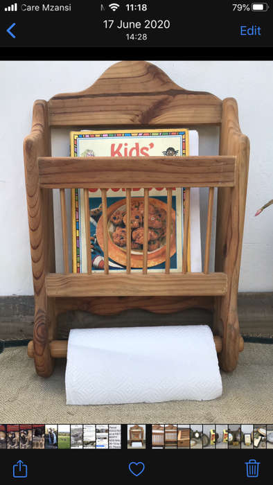 WOODEN BOOK RACK