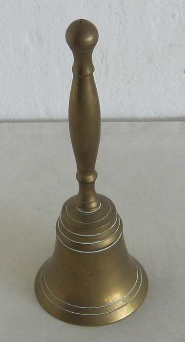 BRASS BELL WITH BRASS HANDLE
