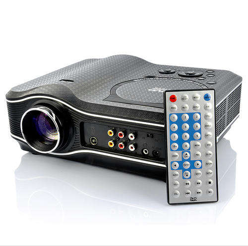 LED Projector with Built-in DVD and Multimedia Player - Play Directly From USB Disk, SD Card