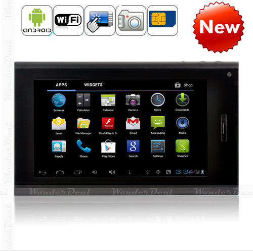 New 7" Google Android 4.0 Capacitive Tablet Phone Laptop Built-in 2G (Optional 3G) Wifi MID 512MB