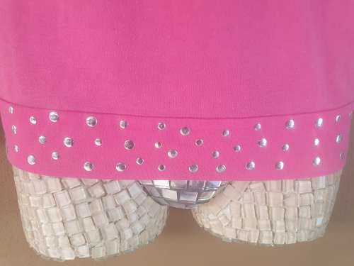 Girls Pink and White Long-sleeved T-shirt Age 13-14