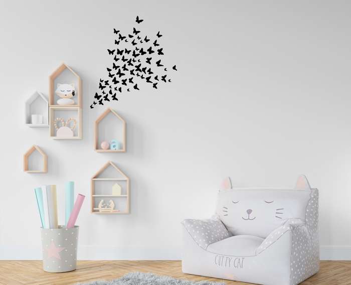 Flying Butterflies Vinyl Wall Decor