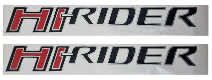 Hi-Rider Sticker Set - Black