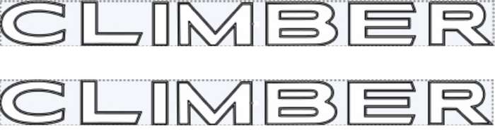 Door sticker Set Compatible with Renault Climber