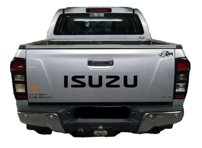 Tailgate Sticker Compatible with Isuzu with mix sticker set - Black