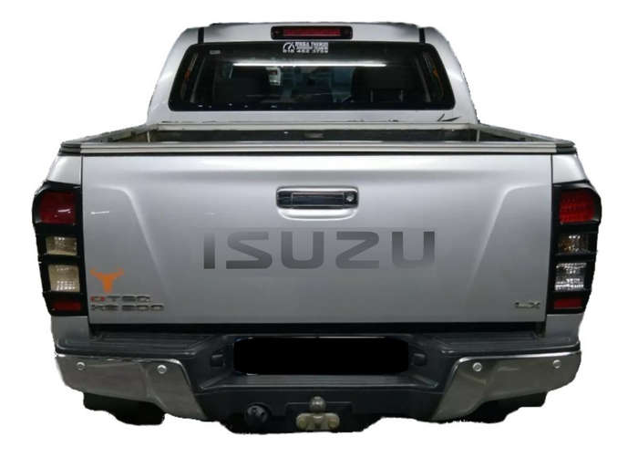 Tailgate Sticker Compatible with Isuzu with mix sticker set - Metallic silver