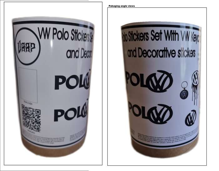 Polo Stickers Set With Keychain And Decorative stickers