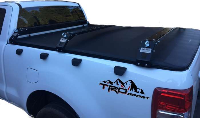 TRD styling set compatible with Toyota: Stylish TRD stickers with keychain - TRD Black