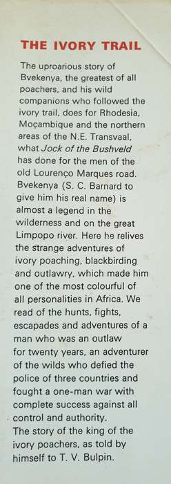 THE IVORY TRAIL - T. V. BULPIN.