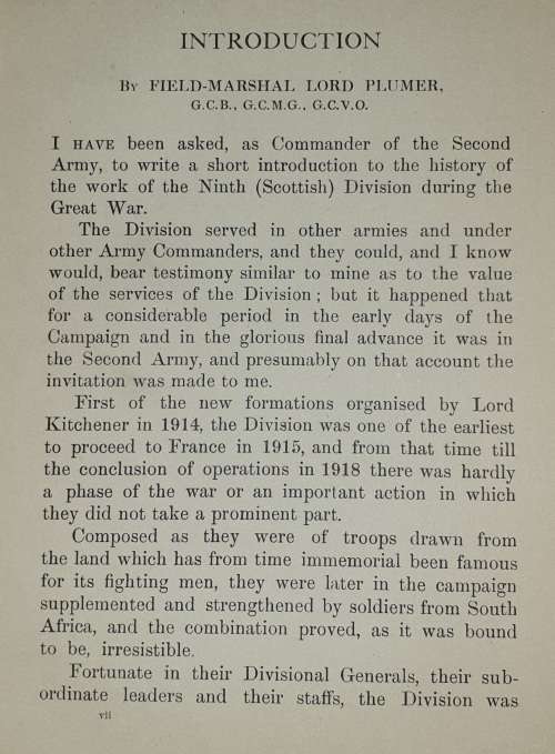 The History of the 9th (Scottish) Division - John Ewing (Presentation Copy)
