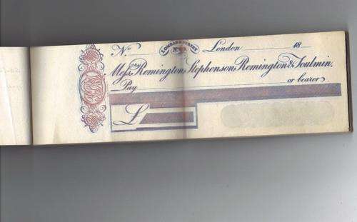 !!!! CHEQUE BOOK, ALLMOST 200 YEARS OLD