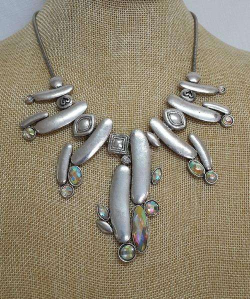 **Stunning** Antique Silver Fashion Necklace