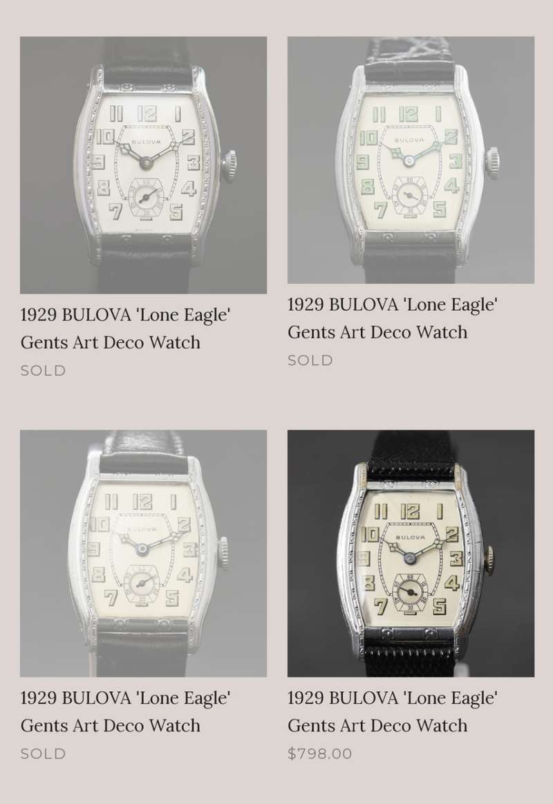 Rare Collectable Watches Bulova Lone Eagle 1929 Antique Watch for sale in Johannesburg ID 623887222