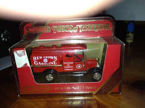 MATCHBOX Y3 1912-16 MODEL T FORD TANKER RED CROWN GAS LIMITED EDITION