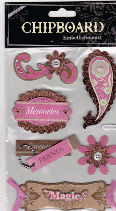 CHIPBOARD EMBELLISHMENTS (B1)