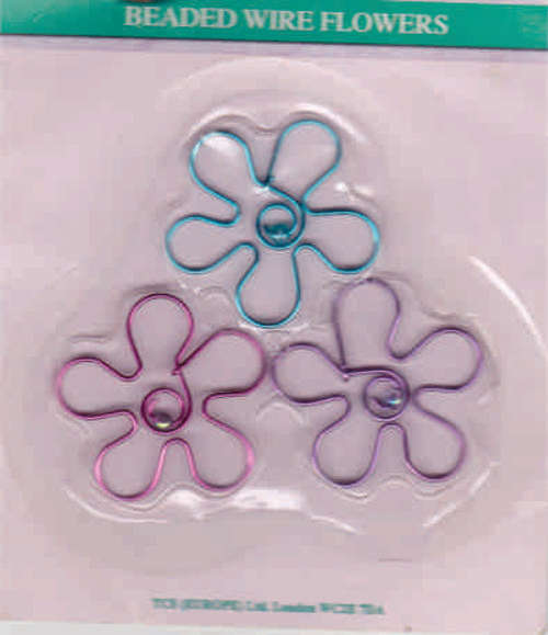 wire flowers 3 pack