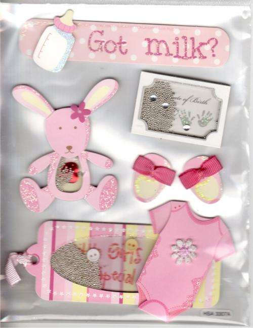 SHAKER STICKERS - BABY GIRL - Got Milk?