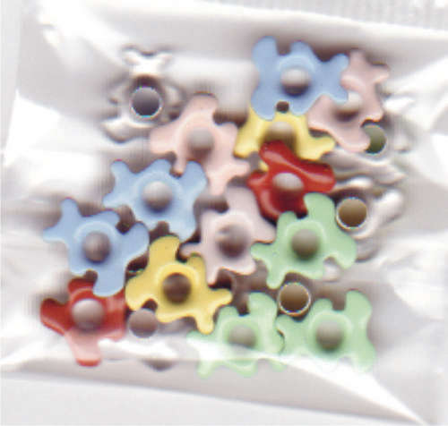 eyelets - Bears - mixed colours 20x