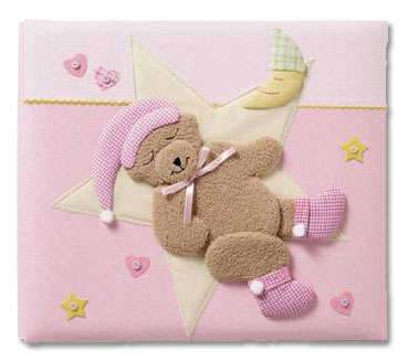 Albumns Scrapbook-Plushtop padded Covers - NAPTIME PINK  12"x12" - Very Good Quality