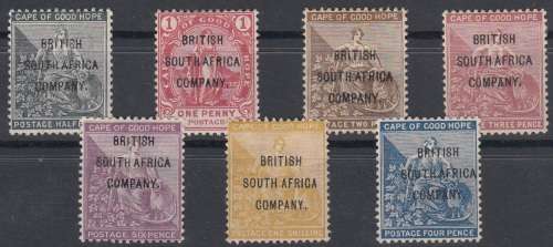 BSAC Overprint of 1896 COGH Stamps