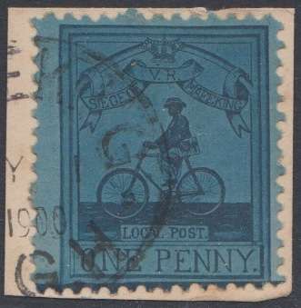 Mafeking Siege 1d Sergeant Goodyear, fine used on piece. SACC R5000-00 SG 325.00 pounds (R6500)