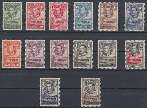 1938 BECHUANALAND KG VI SG 118-128 LMM + EXTRAS