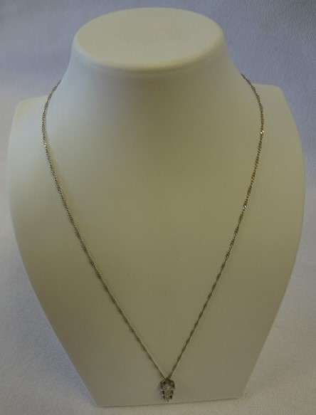 925 Sterling Silver necklace & pendant / weight 2.6g / 48 cm -  as per photo
