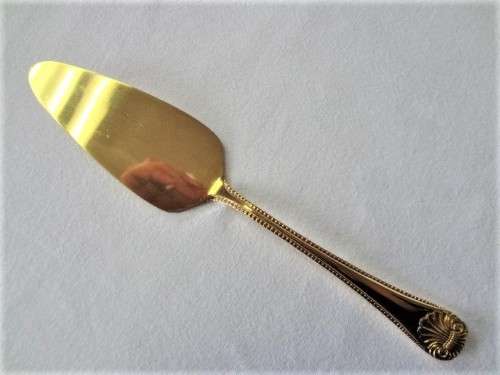 Vintage Eetrite 24 carat Gold Plated Cake Lifter in box - as per photo