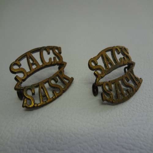 Pair of SA Corps of Signals Shoulder Titles as per photo