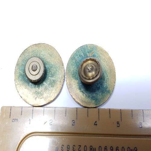 Pair of Vintage Buffalo Rally Pin Badges as per photo
