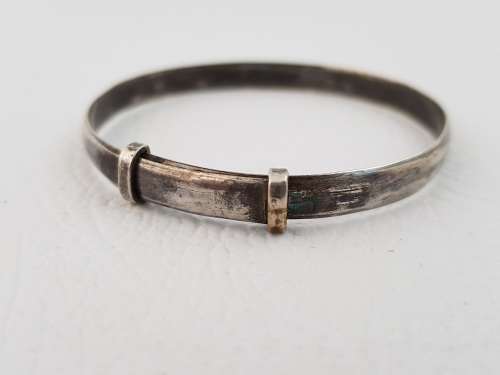 925 Sterling Silver Kiddies Bangle weight 9g as per photo