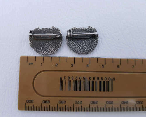 Pair of Lawn Bowls Badges No: 8 as per photo