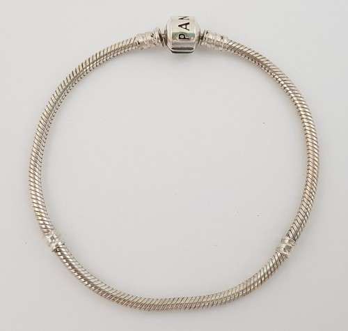 925 Sterling Silver Pandora Bracelet weight 15,6g as per photo