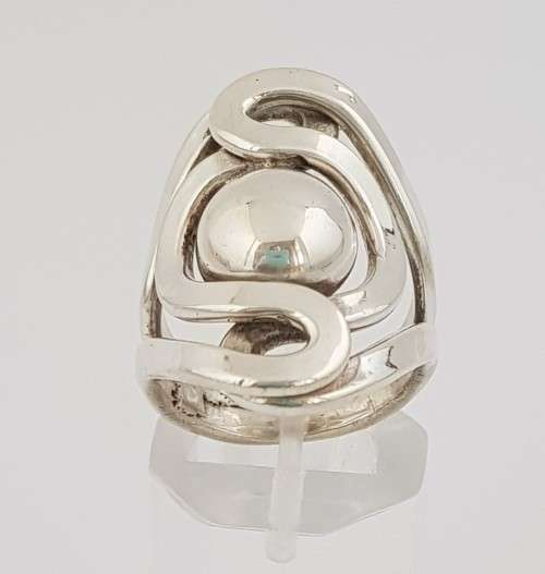 925 Sterling Silver Ring weight 9,4g size L as per photo
