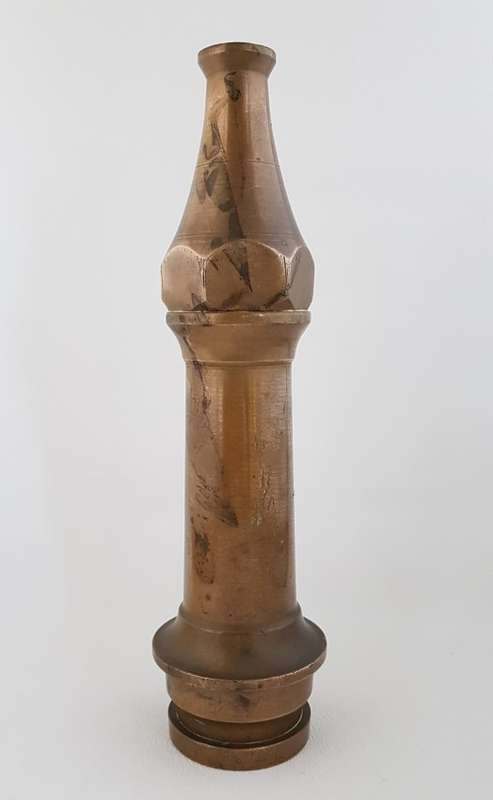 Brass front for fireman`s hose - enquire for postage - 32cm- as per photo